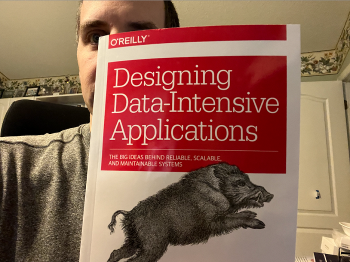 Book cover:  Designing Data-Intensive Applications by Martin Kleppmann